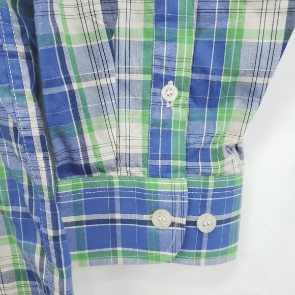 *RARE* Gianni Versace K2000 Plaid Shirt Mens XL Green Blue - Picture 9 of 13